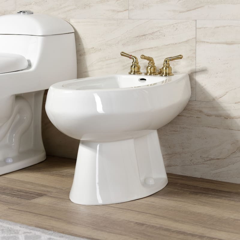 Magellan Three-Handle Deck Mount Bidet Faucet