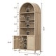 preview thumbnail 9 of 22, Ingenious Arc - Topped Multifunctional Storage Bookcase