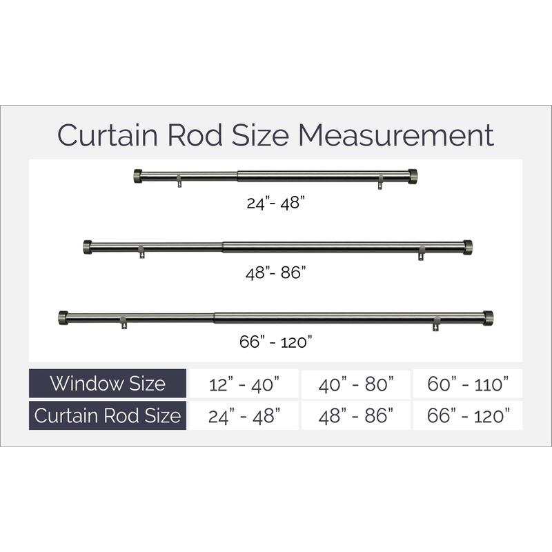 Linen Avenue Cut Acrylic Double Window Curtain Rod Set, Brushed Nickel