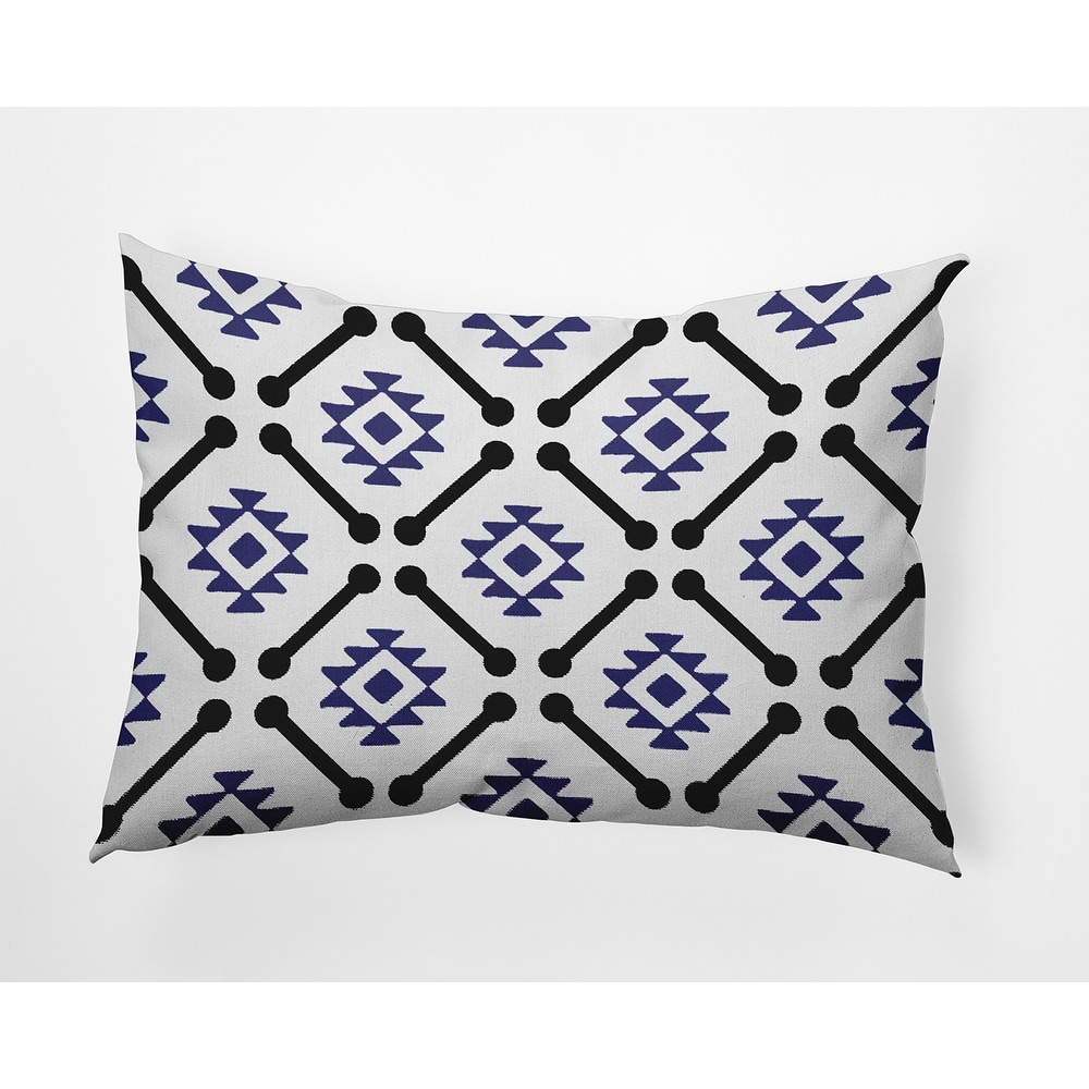 Modern Tribal Pattern Indoor/Outdoor Throw Pillow