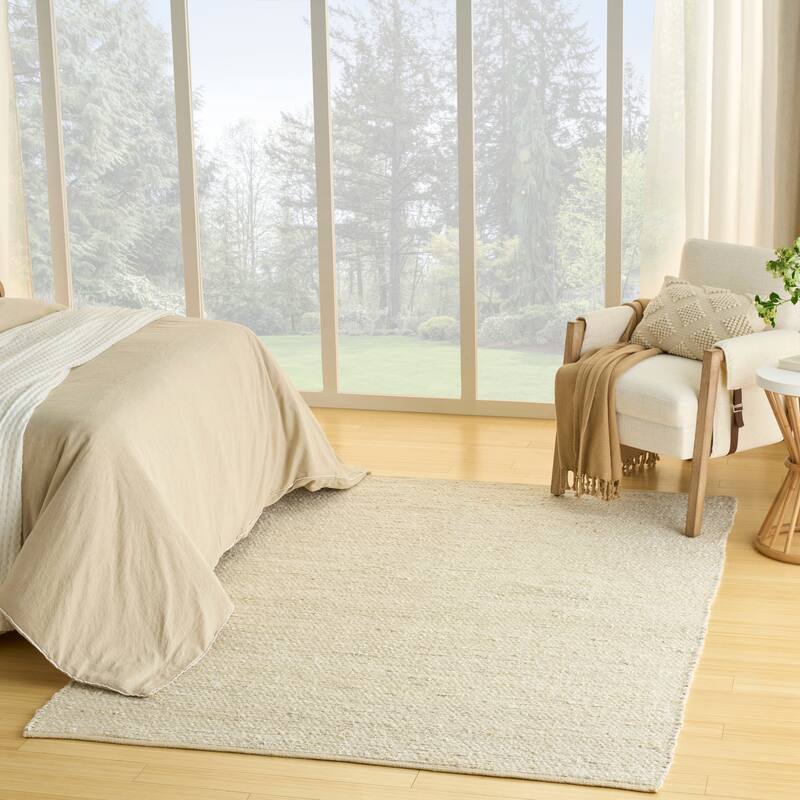 Nourison Natural Jute Indoor only Solid Area Rug - 4' x 6' - Ivory