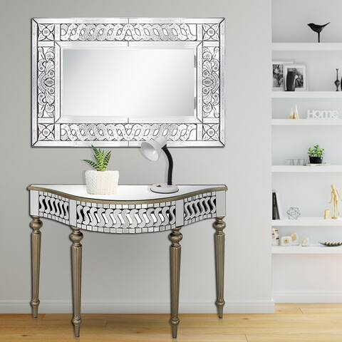 Atelier 31.5 in. x 47.2 in. Casual Rectangle Framed Classic Accent Mirror - 0.8"L x 31.5"W x 47.2"H