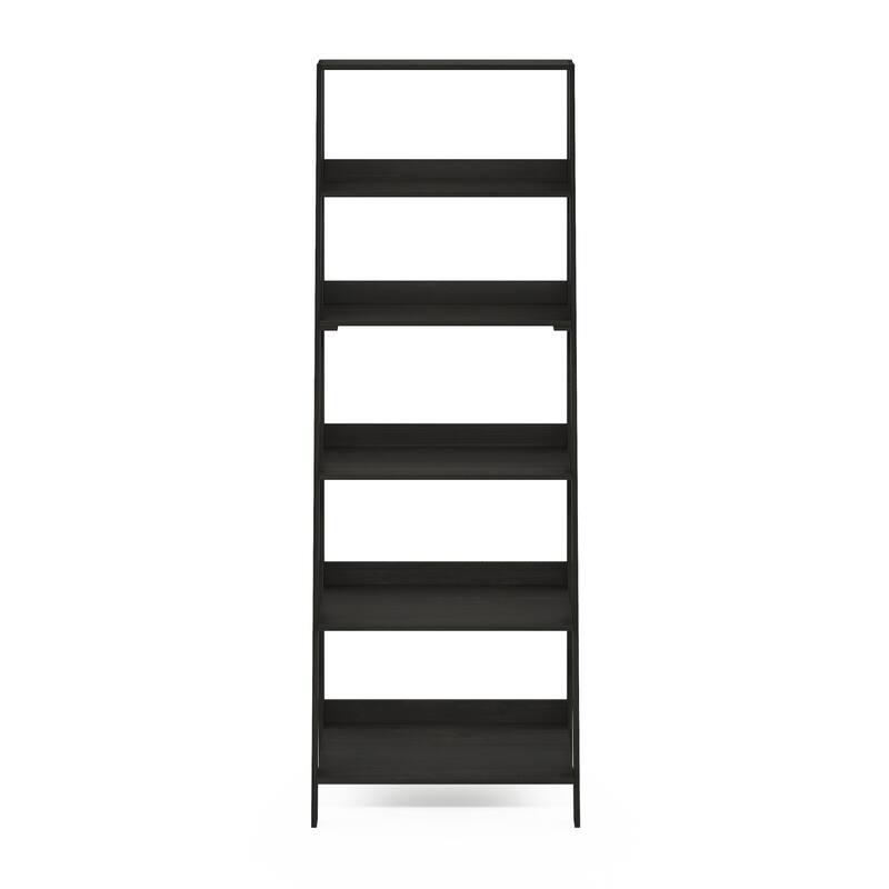 66.22 in. Tall Espresso Wood 6-Shelf Bookcase