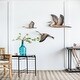 preview thumbnail 4 of 5, Set of 3 Reeds Migrating Bird Wooden Wall Decor, Home Decor Wooden Wall Art, Living Room Dining Room Office Bedroom