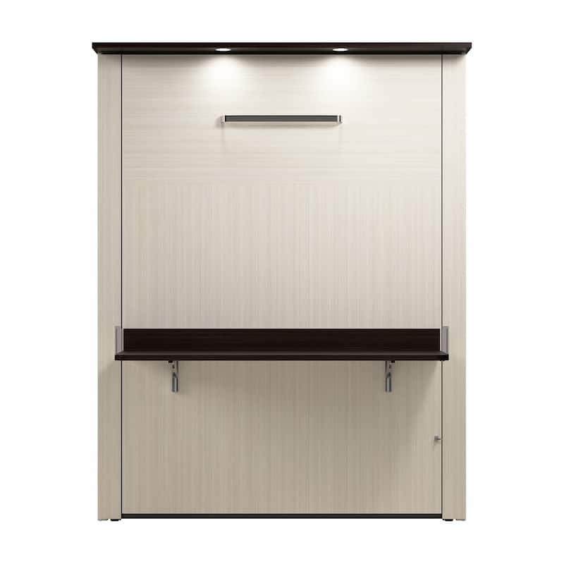 Bestar Lumina 68W Queen Murphy Bed with Desk for Guest Room