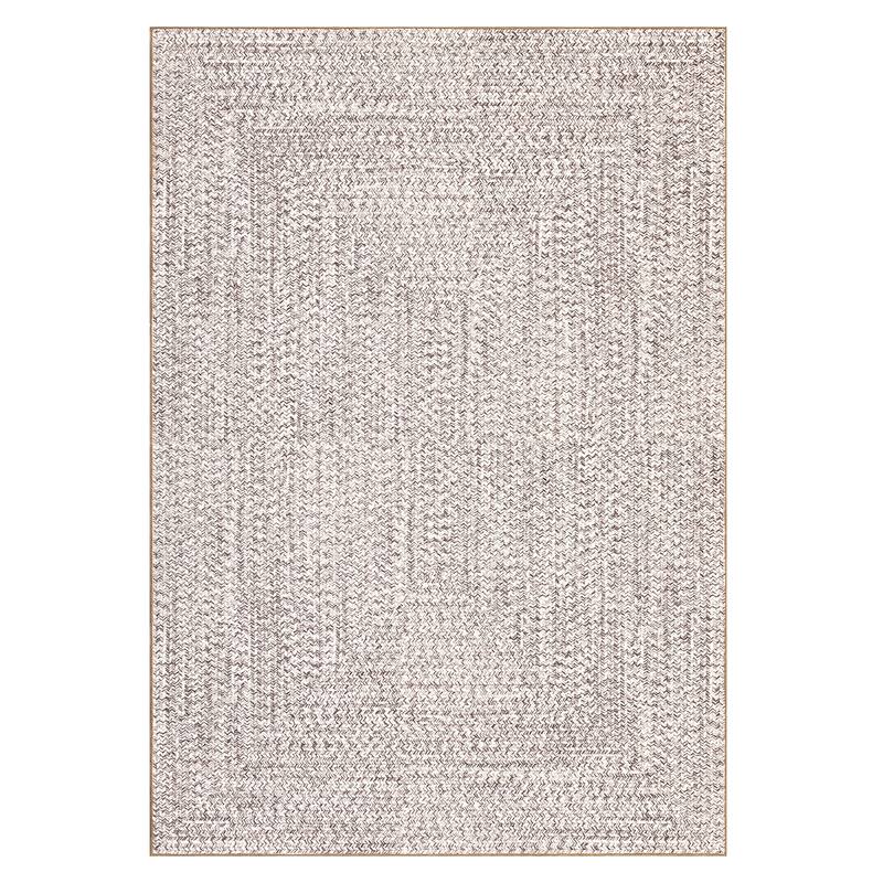 Modern Braided Print Rug Washable Area Rugs for Living Room Bedroom
