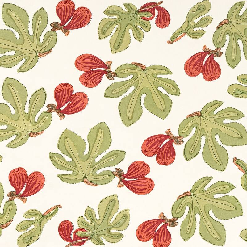 Couleur Nature Fig Red/ Green Square Tablecloth