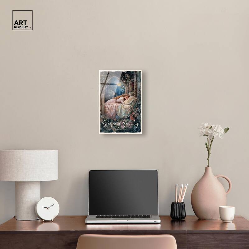 Classic Sleeping Beauty Acrylic by Art Remedy, Ready to Hang