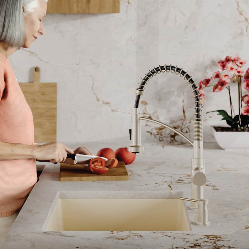 Karran Undermount 24.38 in Single Bowl Quartz Kitchen Sink