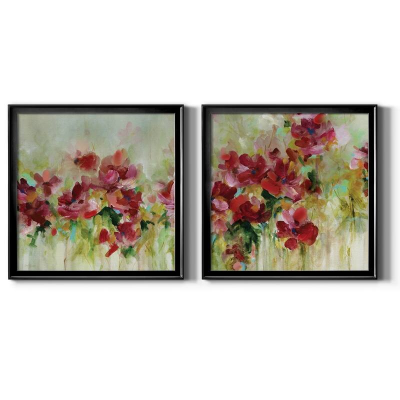 Garden Play I-Premium Framed Canvas - Ready to Hang - Multi-Color - 30.5x30.5 - Black