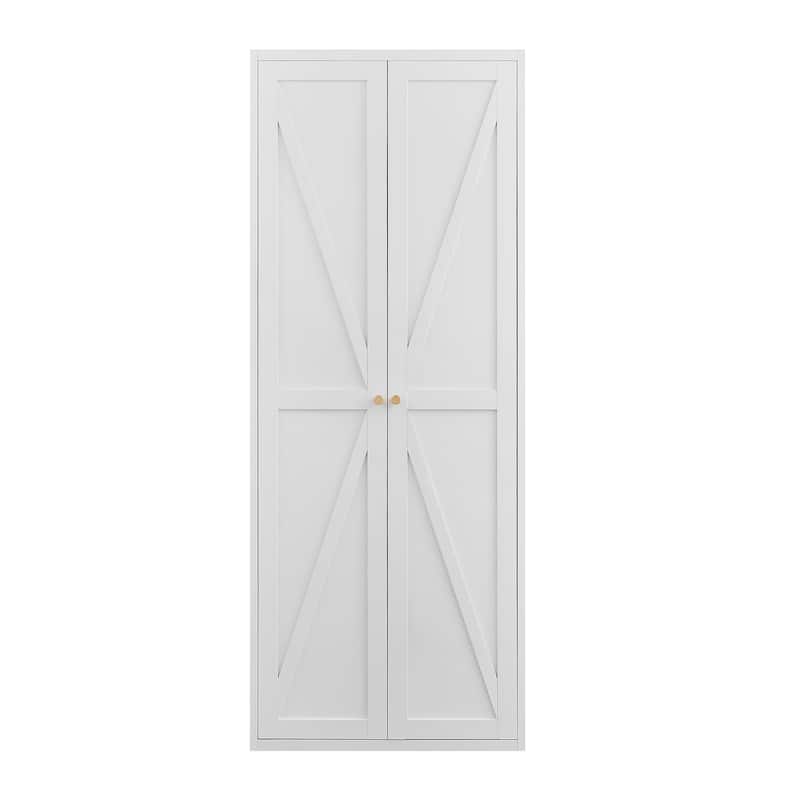 2 Doors Metal Storage Cabinet Kitchen Pantry Cabinet With Adjustable Shelves Tall Steel Cabinet Locker