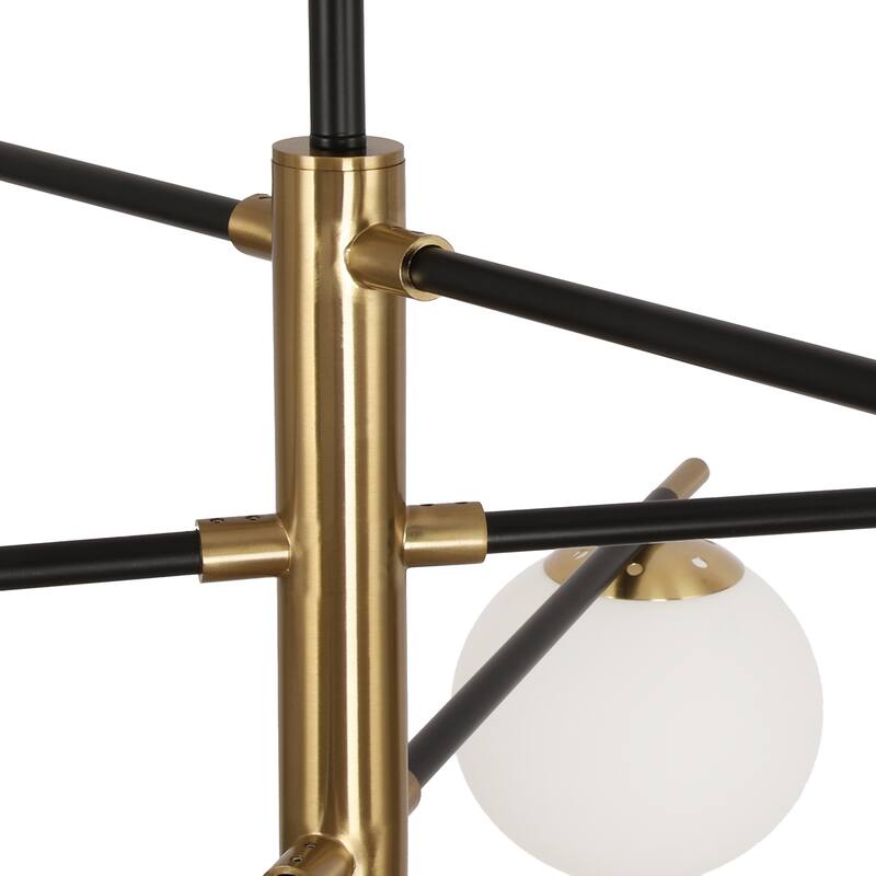 Modern 6-Light Dimmable Sputnik Bubble Chandelier for Dining Room