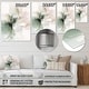 preview thumbnail 4 of 4, Designart "Green And Cream Essence Of Modernity I" Abstract Metal Wall Art
