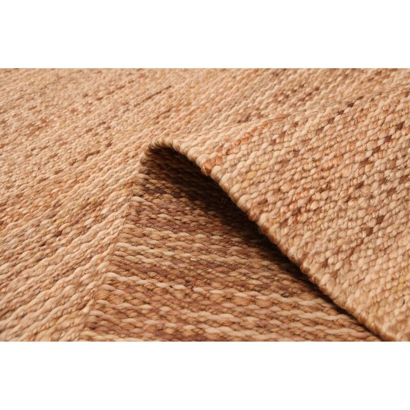 ECARPETGALLERY Flat-Weave Palas Denizli Tan Jute Kilim - 5'3 x 7'7
