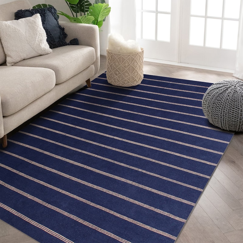 Sevita Striped Jute Area Rug