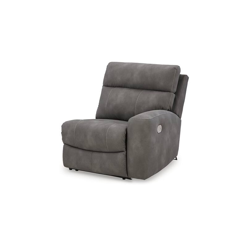 Signature Design by Ashley Next-Gen DuraPella Dark Gray 5-Piece Power Reclining Sectional - 118" W x 118" D x 41" H