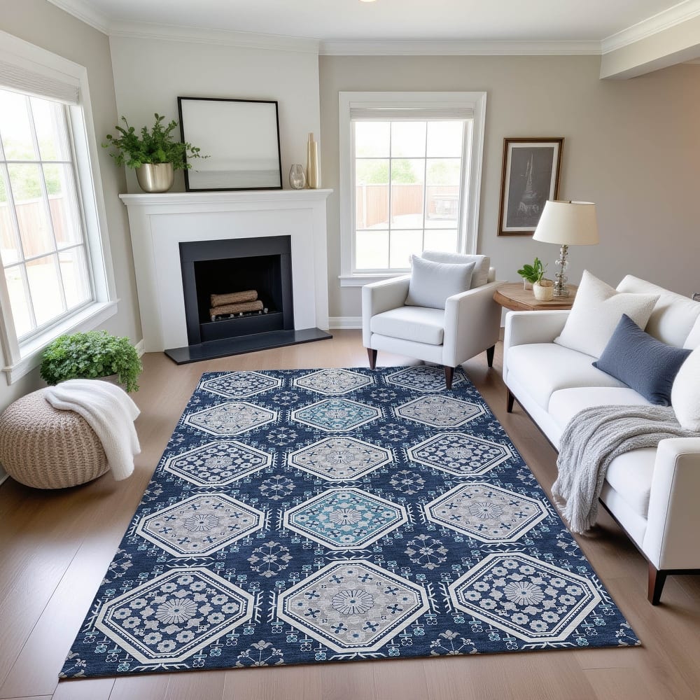 Premium Washable Super Soft Global Modern Mayfield Rug