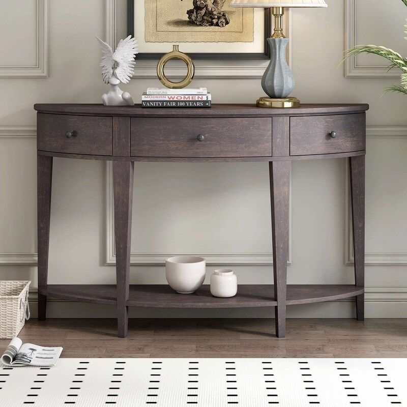 51 Modern Curved Console Table Sofa Table Bed Bath Beyond