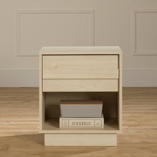 slide 2 of 15, South Shore August 1-Drawer Nightstand Beige