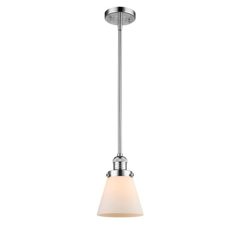 Innovations Lighting Small Cone Single Light 6" Wide Mini Pendant with