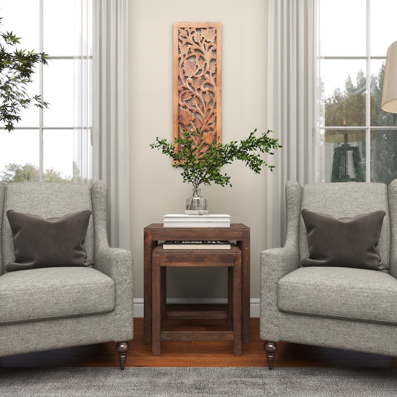 MDF Traditional Wall Decor Floral and botanical 36 x 12 x 1w