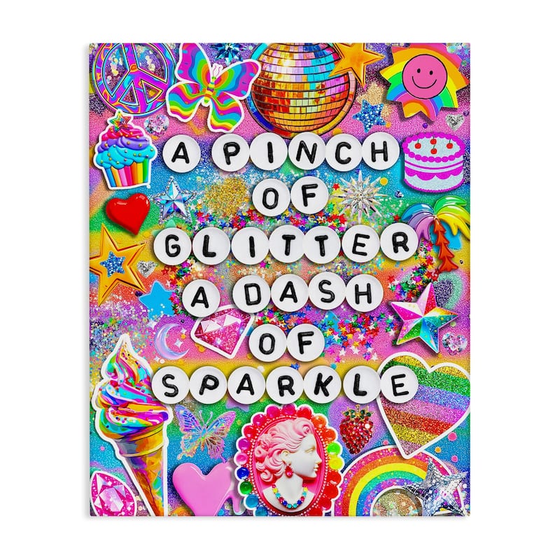 Stupell Pinch Of Glitter & Sparkle Canvas Wall Art Design By Jess Stempel - 16 x 20