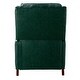 preview thumbnail 101 of 166, Brigida Multifunctional Modern Genuine Leather Nailhead Trim Recliner with Adjustable Footrest Set of 2 by HULALA HOME