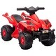 preview thumbnail 1 of 9, 6V Kids Electric Quad Car Ride-On ATV with Music, Forward Drive, Safe Speed, and Durable Build for Boys and Girls - Red Red