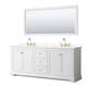 Option White / Giotto Quartz Top / Brushed Gold Hardware