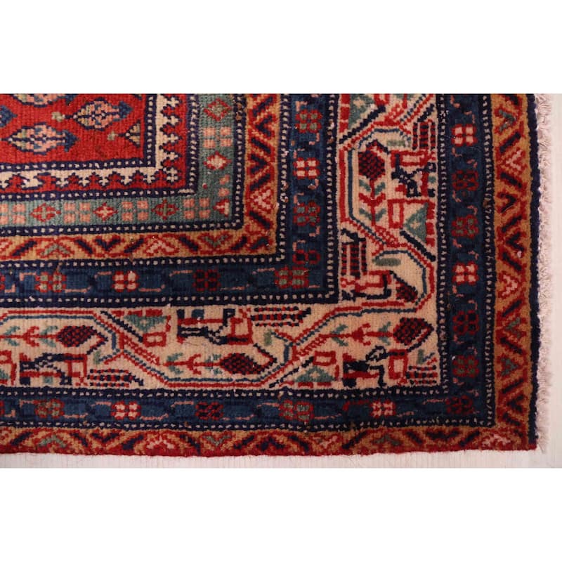 ECARPETGALLERY Hand-knotted Andelz Red Wool Rug - 6'3 x 9'9