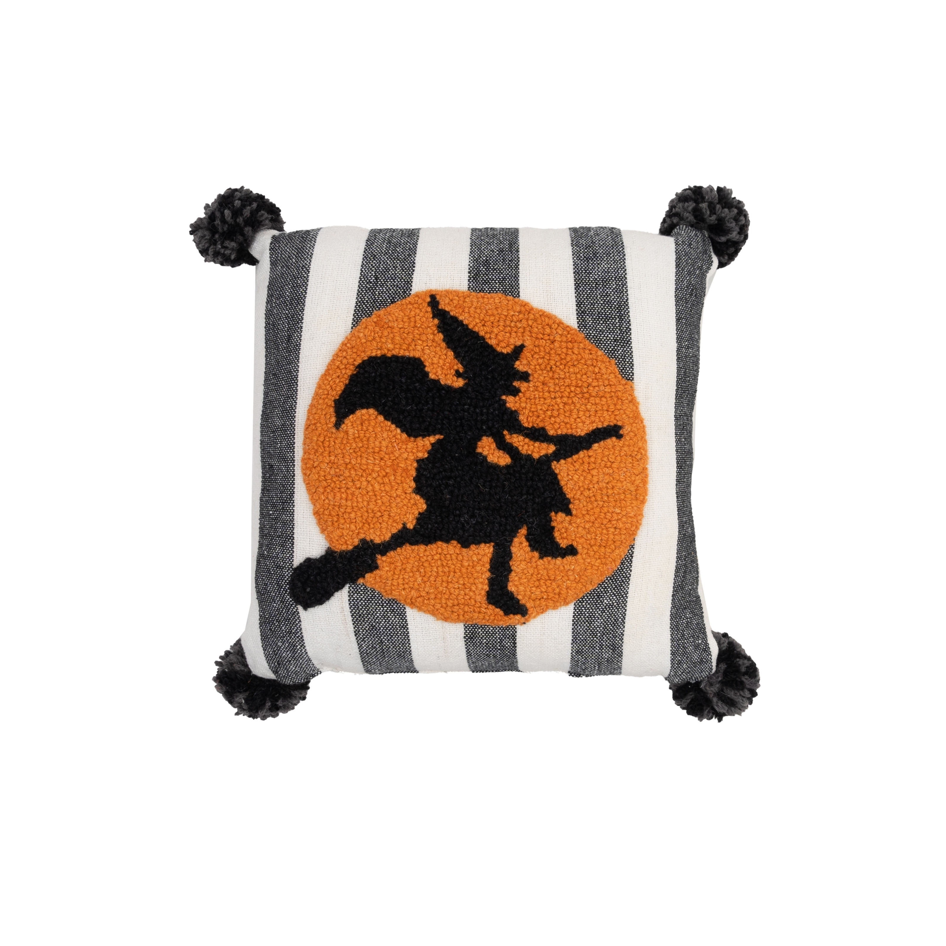 Witchy Moon Hooked Pillow