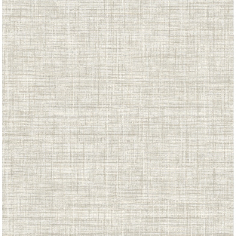 Brewster Tuckernuck Neutral Linen Wallpaper - 20.5in x 396in x 0.025in