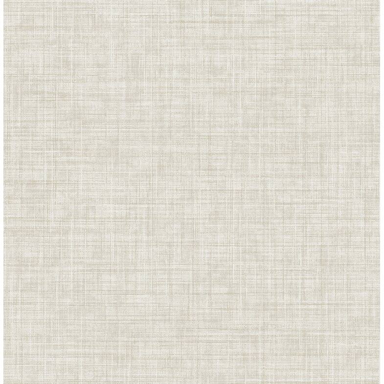 Brewster Tuckernuck Neutral Linen Wallpaper - 20.5in x 396in x 0.025in