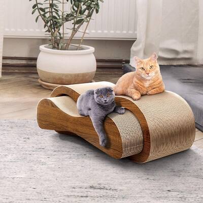 2 in 1 Cat Scratchboard Cat Vent Toys Multiple Cats Can Use Scratchboard Cat Rest Recliner