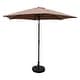 preview thumbnail 1 of 0, St. Kitts 9-foot Aluminum Patio Market Umbrella Khaki