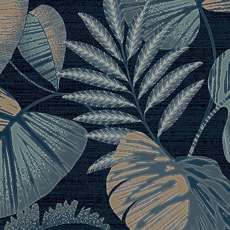 NEXT Jungle Leaves Navy Wallpaper