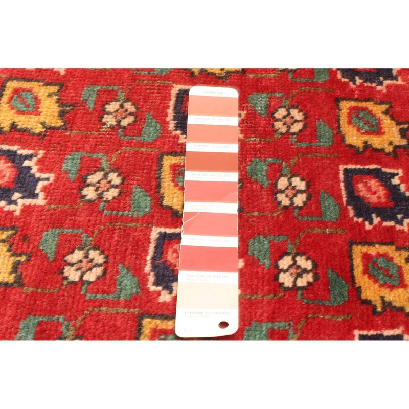 ECARPETGALLERY Hand-knotted Andelz Red Wool Rug - 3'0 x 4'8