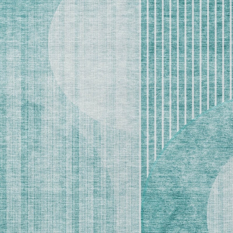 HomeRoots Geometric Transitional Rectangle Outdoor Rug