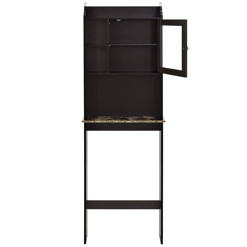 Over The Toilet Space Saver Organization Wood Storage Cabinet for Home