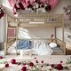 preview thumbnail 2 of 16, 2 In 1 Full XL over Queen Bunk Bed with Ladder and Guardrails for Home
