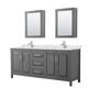 Option Dark Gray, Chrome Trim, Giotto Quartz Top