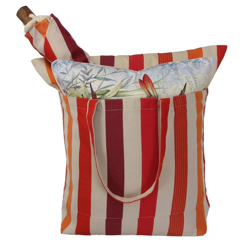 Magnolia Casual Swing Set 4 piece - Cristina Stripe w/ Cardinal Pair