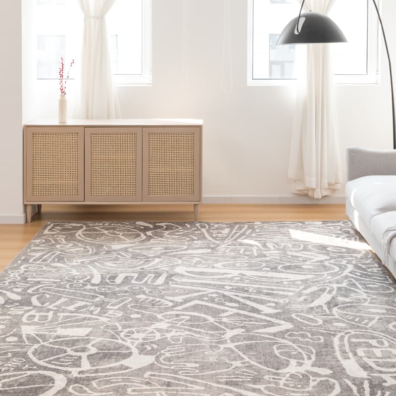 Katie Merz SPORTSGLYPHS Bicycle Area Rug