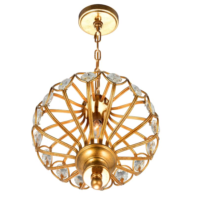 Altair 1 Light Antique Bronze Chandelier - Antique Bronze