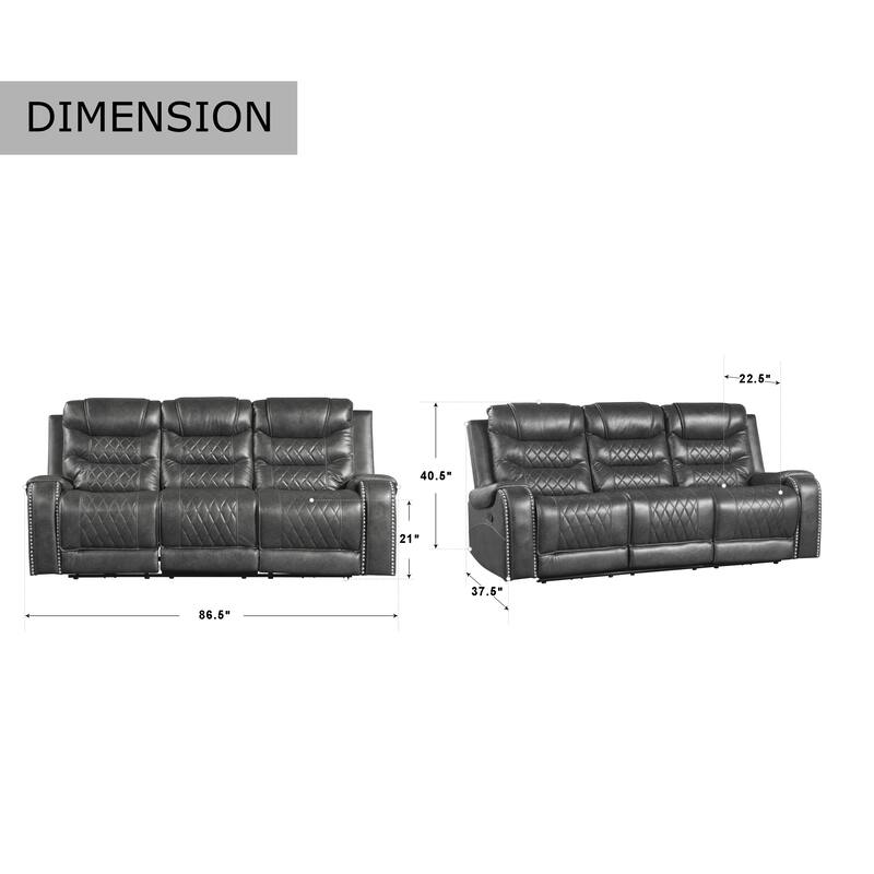 Lenci 2-Piece Reclining Living Room Set