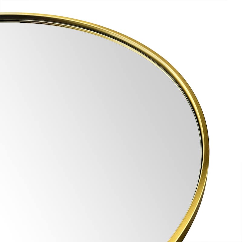 TEHOME Korra Round Wall Mirrors 30 and 36 Inch Metal Frame Options for Bathroom Bedroom & Entryway