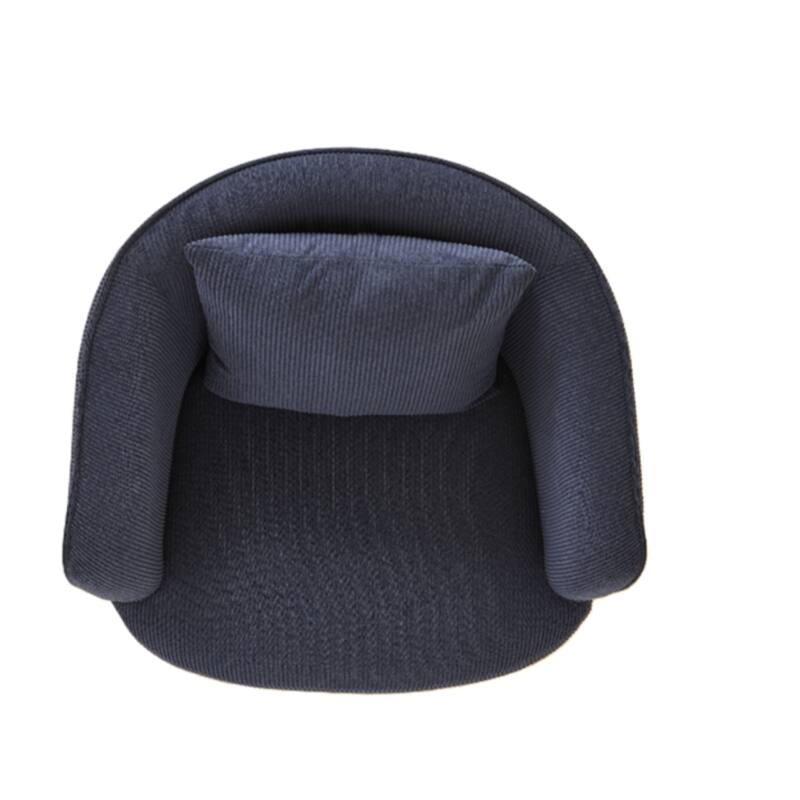 Modern Channel Back Corduroy Velvet Arm Chair