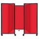 preview thumbnail 27 of 129, Room Divider 360 Folding Portable Partition - Polycarbonate Red Poly - 5' H x 8'6" W