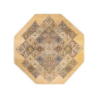 Overton Hand Knotted Wool Vintage Inspired Traditional Mogul Yellow ...