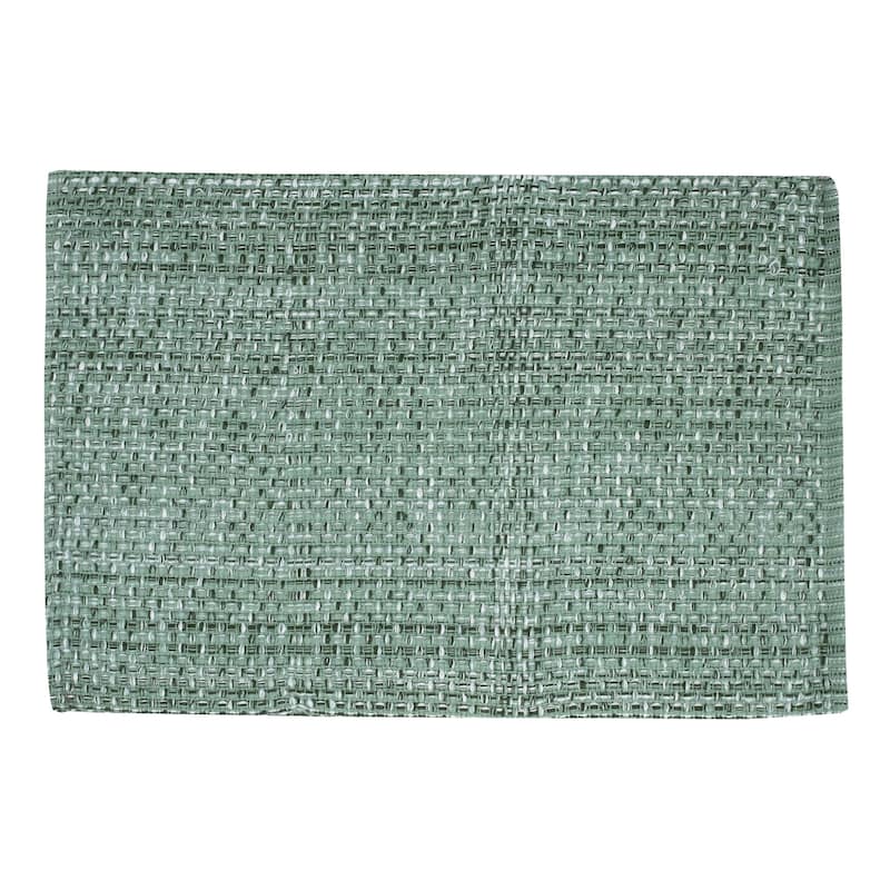 Trends Collection 2-tone Woven Cotton Placemat (13 x 19 in.) - Single - Light Green